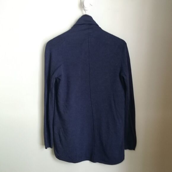 ZARA Purple / Blue Thin Knit Casual Open Front Cardigan Size Small - Picture 13 of 13